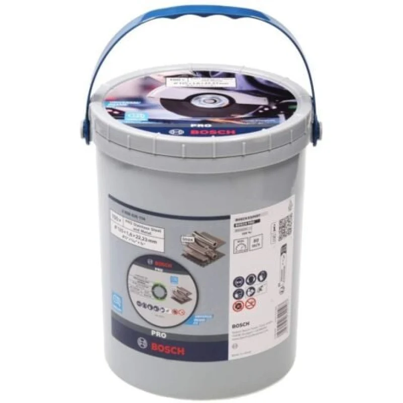 100 Disques à tronçonner PRO Inox & métal ø125x1.6mm - BOSCH - 2608626114