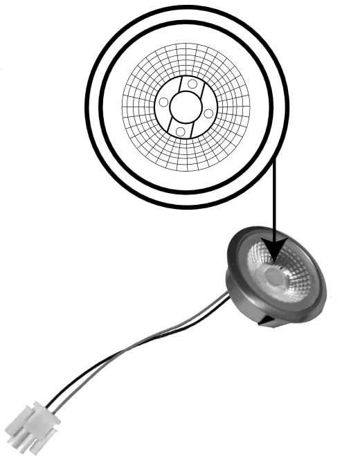 Spot led 1w pour hotte Roblin 133.0379.147 - Promos