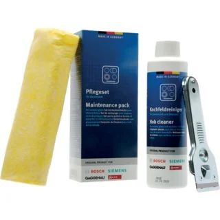 Set de nettoyage pour plaques vitrocéramiques Bosch Siemens 00311900 - Promos