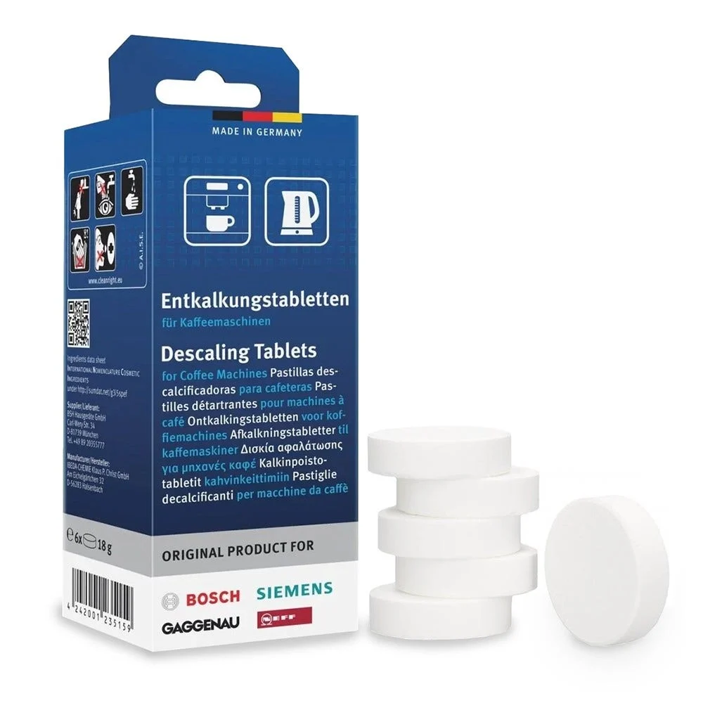 Pastilles détartrantes (6pcs) d'origine Gaggenau 311864 / 311556 pour machine à café
