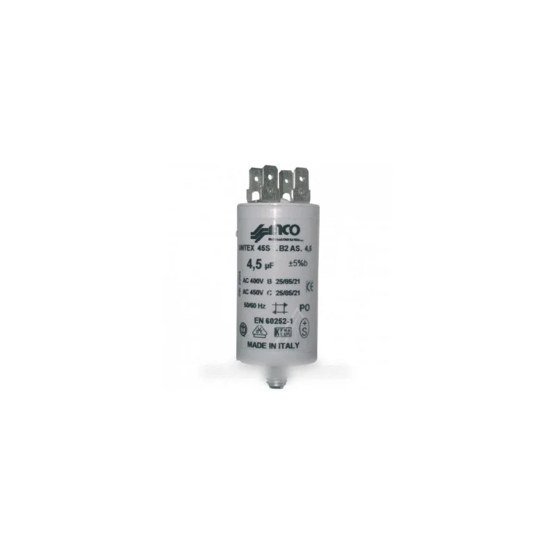 Condensateur de démarrage pour Lave-vaisselle Candy 4.5uf 400/450v 92219435