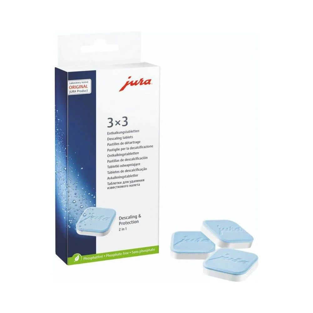 Pastilles détartrantes 2 phases (3x3pcs) d'origine Jura pour machine à café - AllSpares