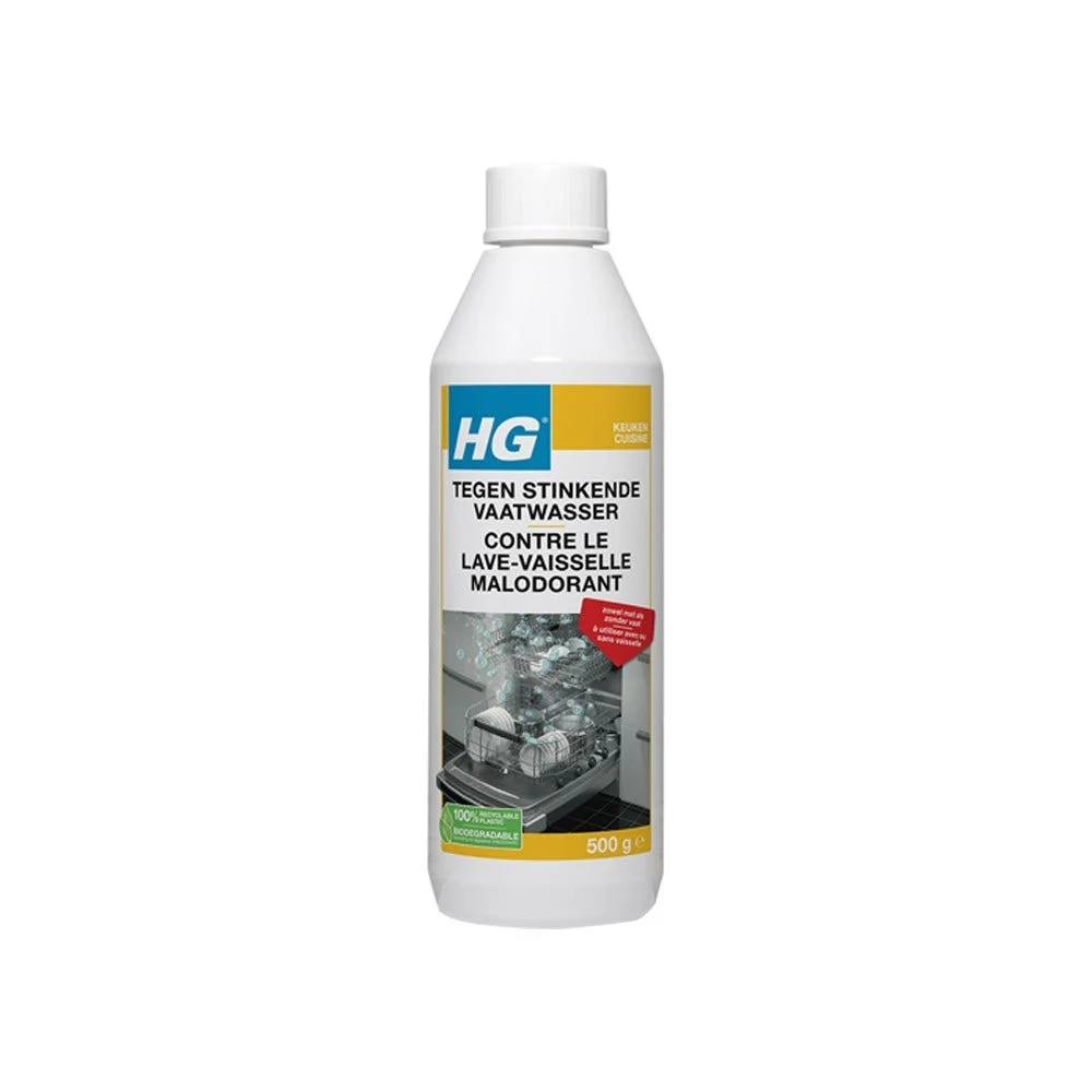 HG Nettoyant pour lave-vaisselle contre les odeurs de lave-vaisselle (500 g)