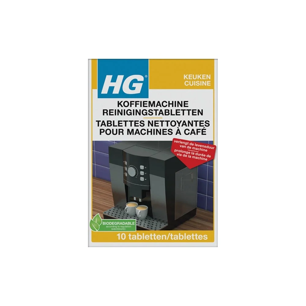 Tablettes nettoyantes HG pour machines à café (10pcs) - AllSpares