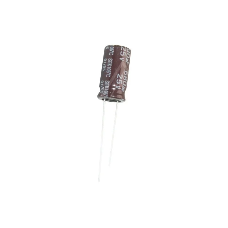 680UF-25V CONDO RADIAL 105° 10X20 pour audiovisuel video