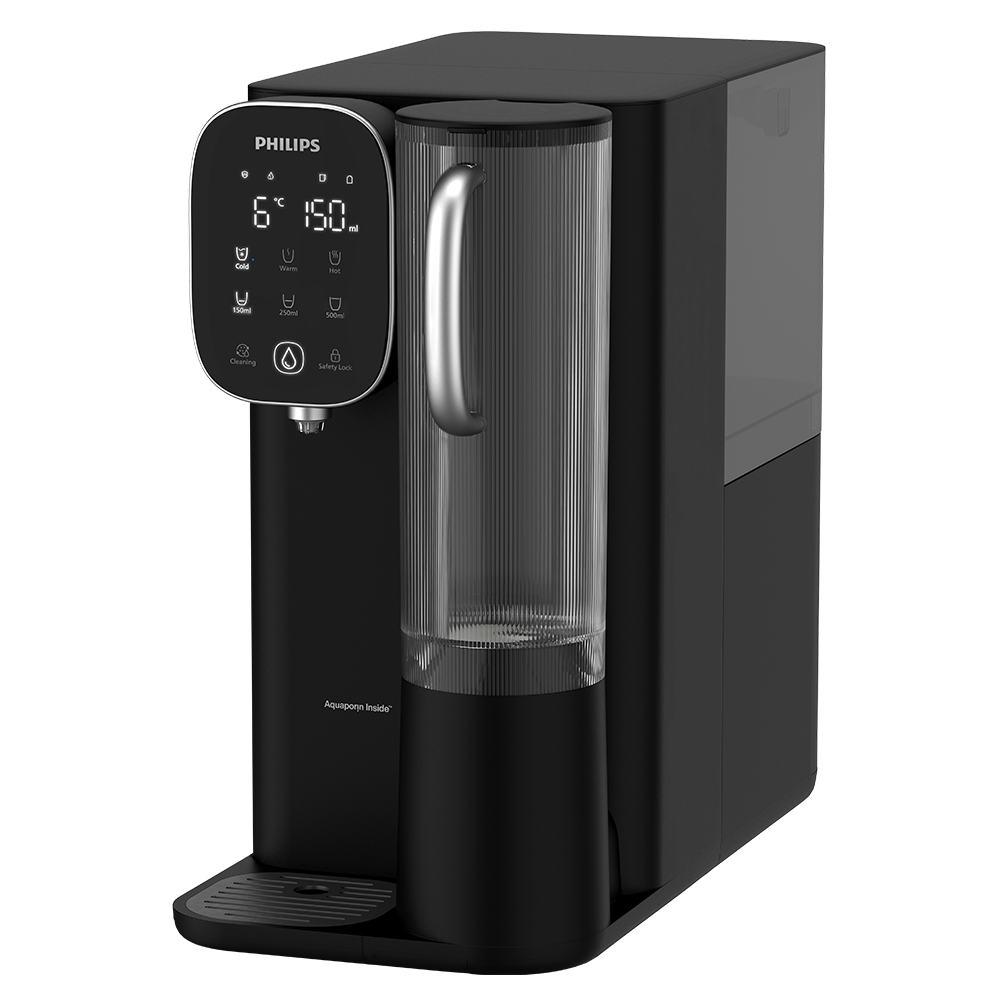 Fontaine à eau pour particulier - Osmose Inverse Philips chaude + froide ADD6912BK (filtre aussi les PFAS)