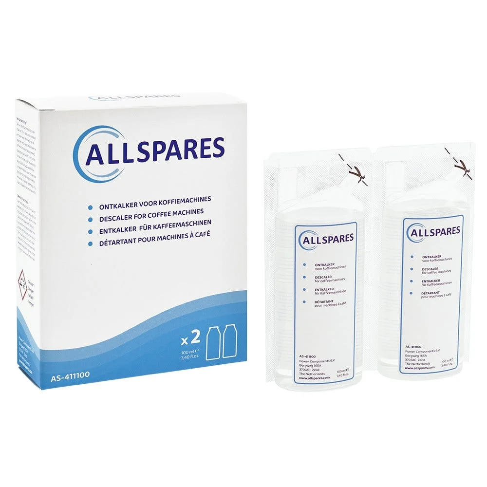 Détartrant liquide compatible avec Delonghi EcoDecalk DLSC200 (2x100ml pour 2 mois) - AllSpares