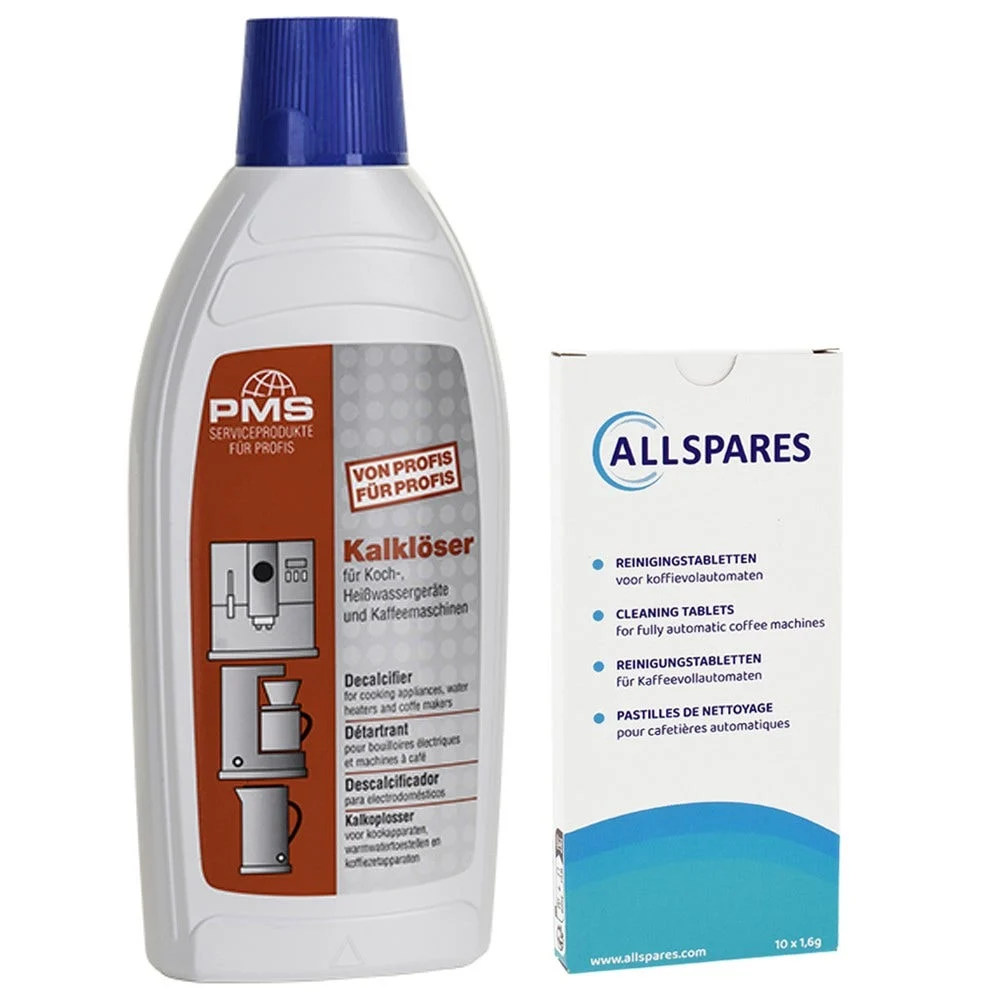 Kit d'entretien pour machine à café Neff pastilles de nettoyage (10pcs) + détartrant (500ml) par AllSpares