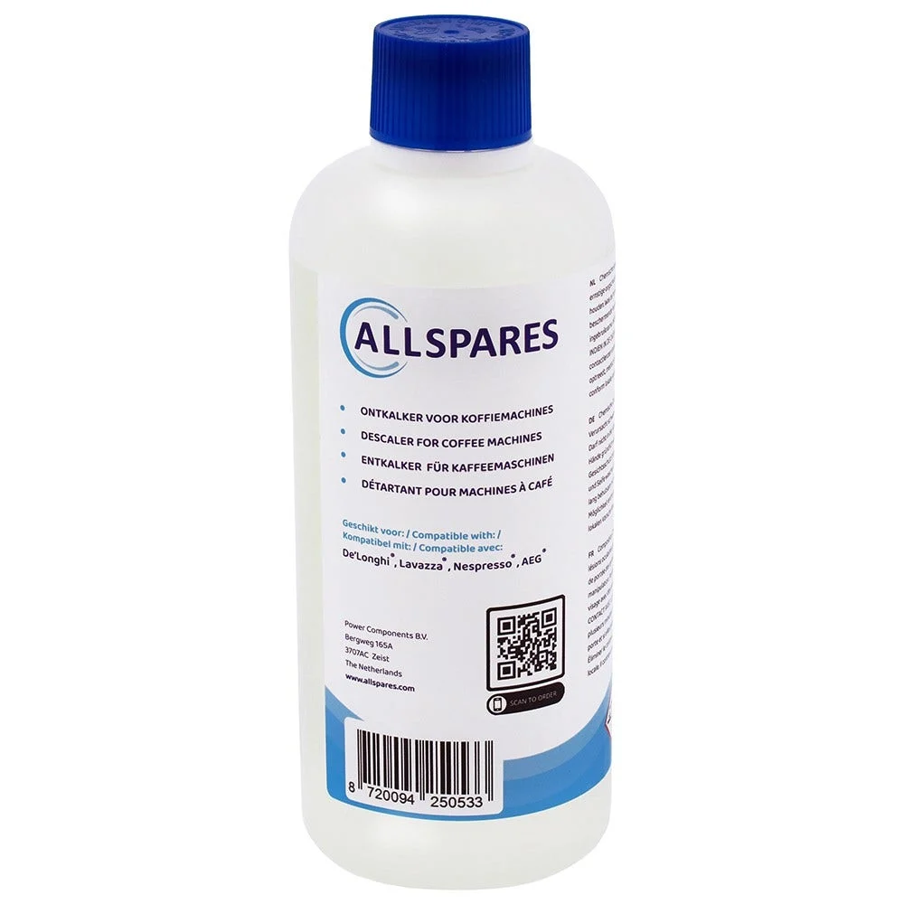 Détartrant liquide compatible avec DeLonghi EcoDecalk DLSC500 (500 ml pour 4 mois) - AllSpares