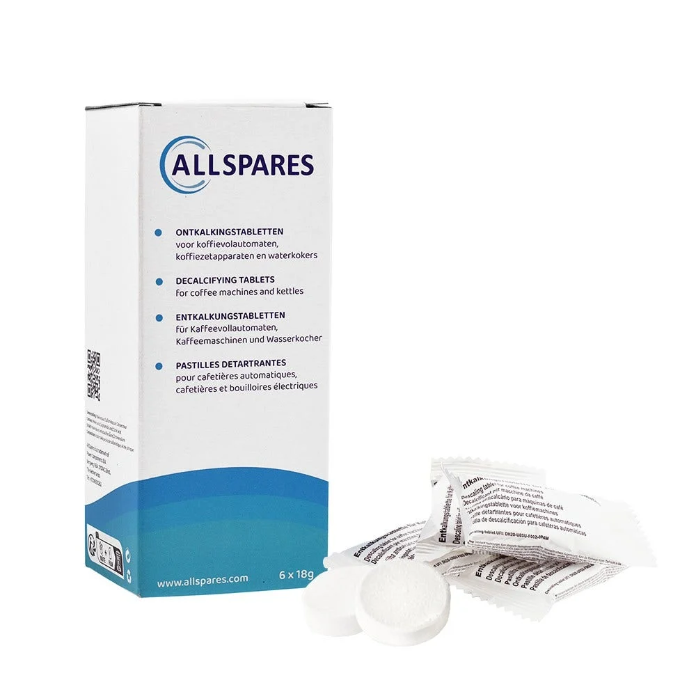 Pastilles détartrantes (6pcs) Siemens 311864 / TZ60002 / TZ80002 pour machine à café par AllSpares