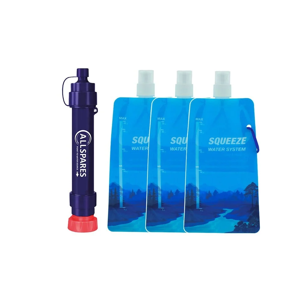 Filtre à eau outdoor + Poche à eau souple 0,65 L Allspares - Platypus