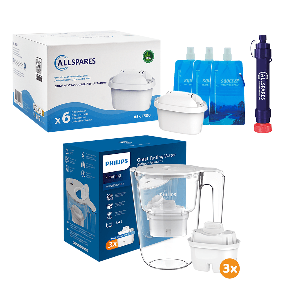 Kit de survie eau potable Format L – Pack de préparation avec filtres à eau pour situations d’urgence Philips / AllSpares