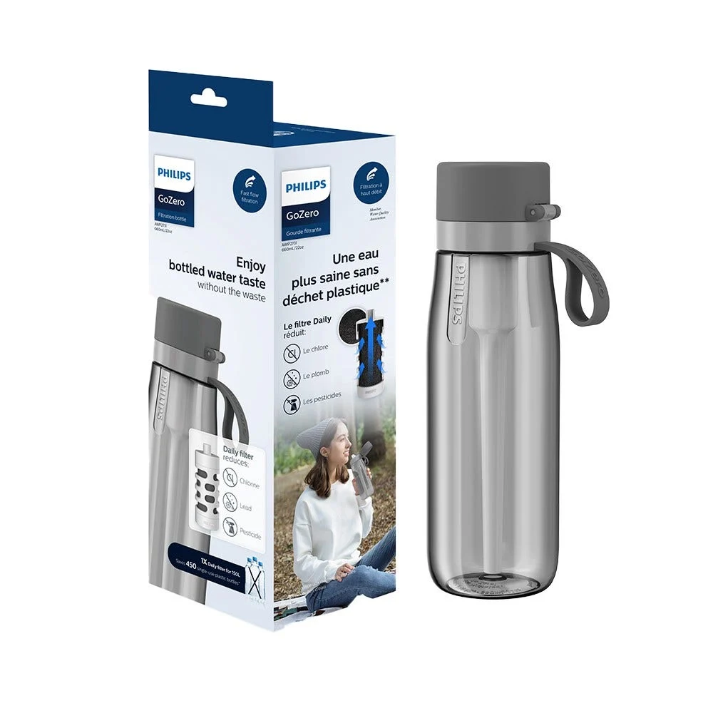 Gourde Philips GoZero Daily (660 ml) Gris AWP2731GRR