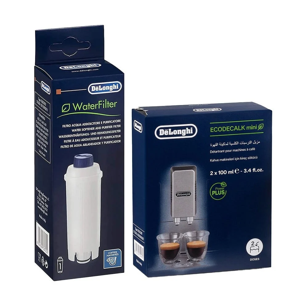 Delonghi Kit d'entretien - cartouche filtrante DLSC002 + 2x 100ml détartrant DLSC200