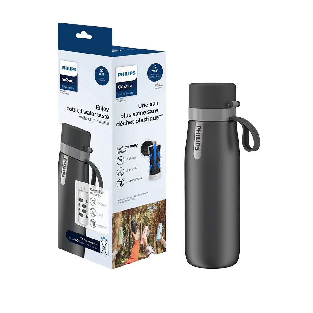 Gourde Philips GoZero Daily Isotherme (550 ml) Gris AWP2771GRR