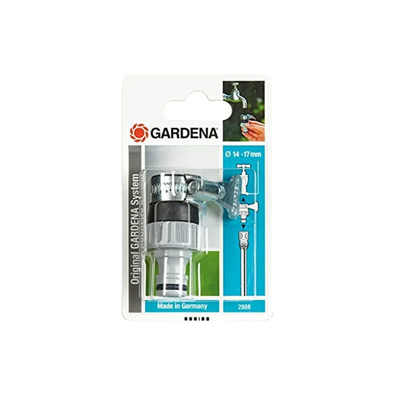 Adaptateur de robinet universel pour tuyau de jardin 14-17 mm diam Gardena 2908-20