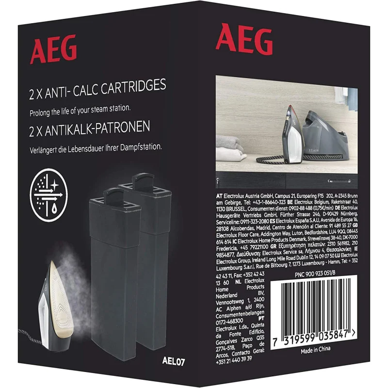 AEG AEL07 Cartouche anticalcaire pour Centrale Vapeur - ELECTROLUX