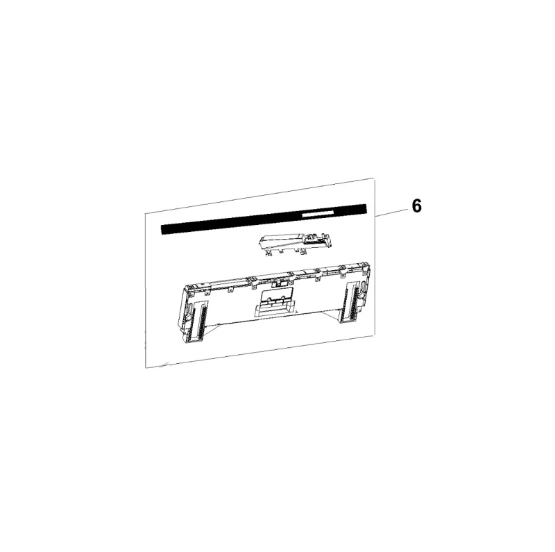 Assemblage de console (repère 06) KITCHENAID C00852516
