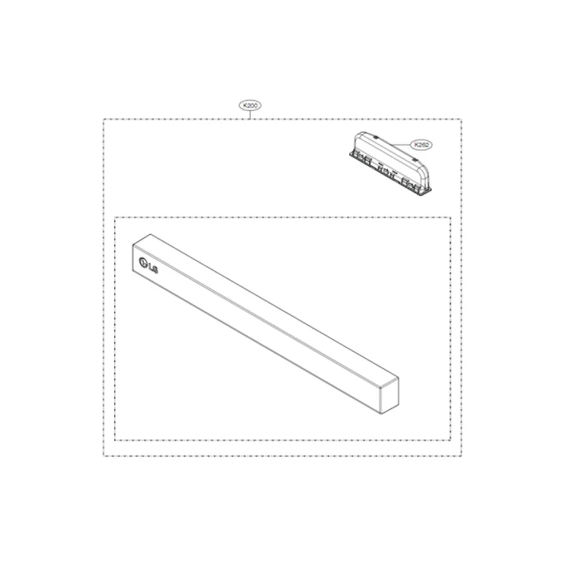 Bandeau (repère K200) LG AGL30037594