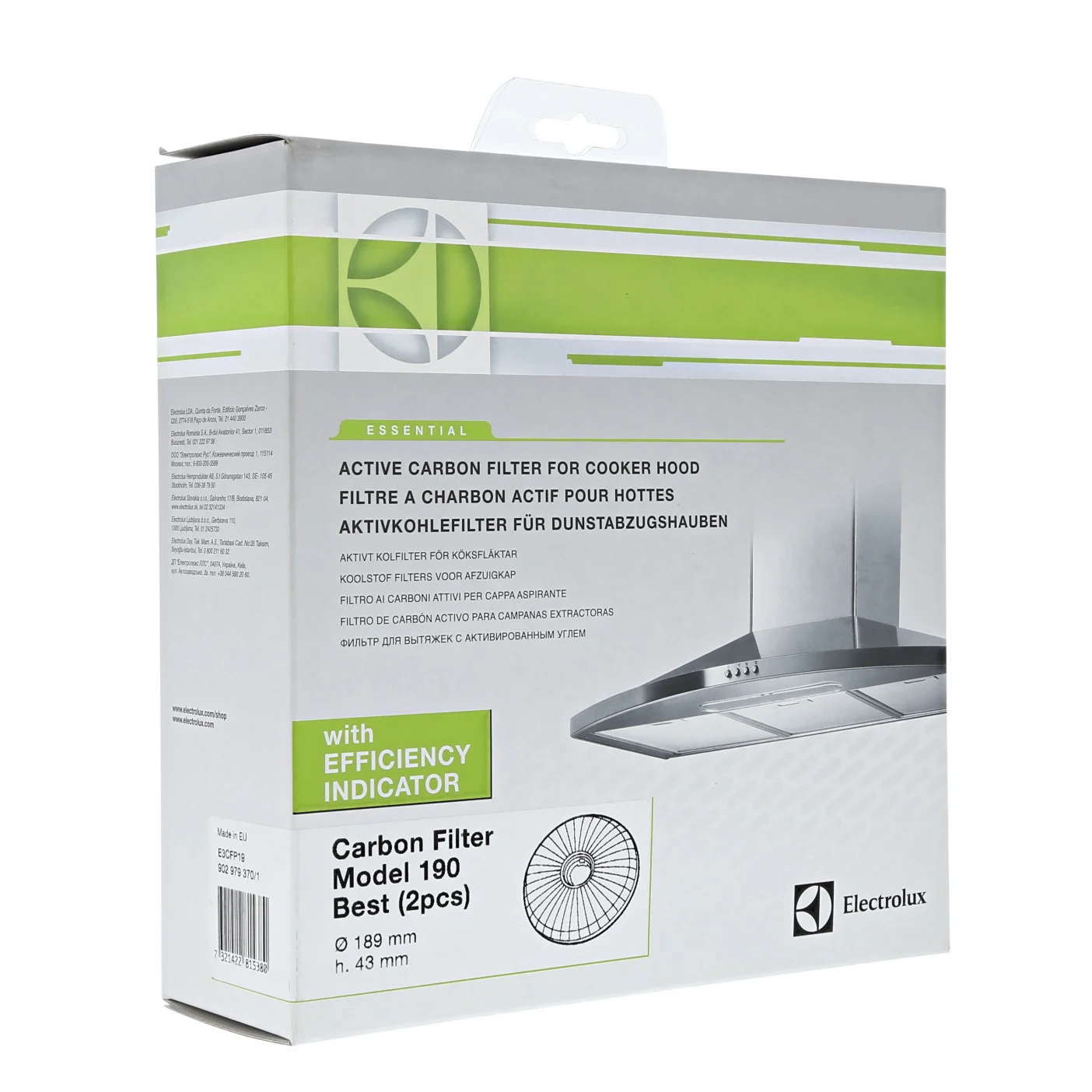 Filtre a charbon Best190 Electrolux - Promos