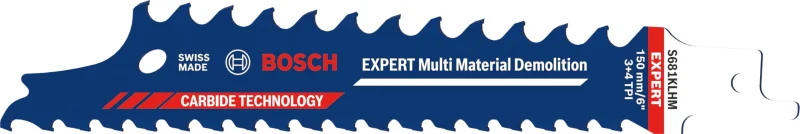 Bosch 1 lame de scie sabre Expert Multi Material Demolition S681KLHM (pour bois avec métal, bois de construction avec mortier et clous, longueur 150 mm, accessoire professionnel) - Bosch Outillages