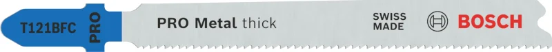 Bosch 100x Lame de scie sauteuse PRO Metal thick T121BFC (pour Tôles en acier, Tôles en acier, Longueur 92 mm, Professional Accessoire Scie sauteuse) - Bosch Outillages