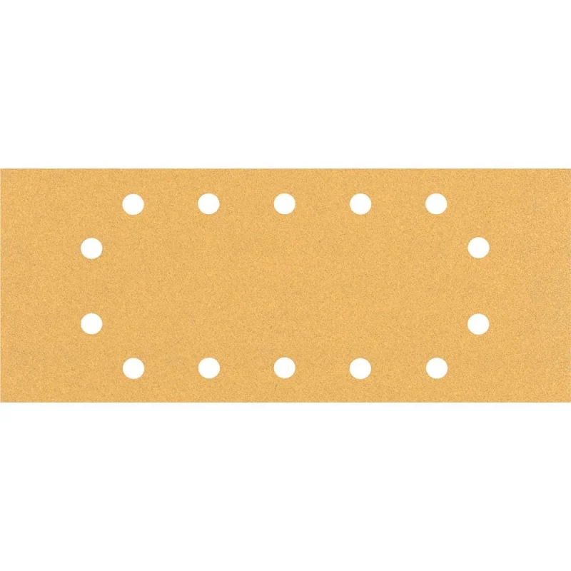 Bosch 10x Feuilles abrasives EXPERT C470 à 14 trous (pour Peinture sur bois, Bois dur, Ø 115x280 mm, Grain 100, Professional Accessoire Ponceuse excentrique) - Bosch Outillages