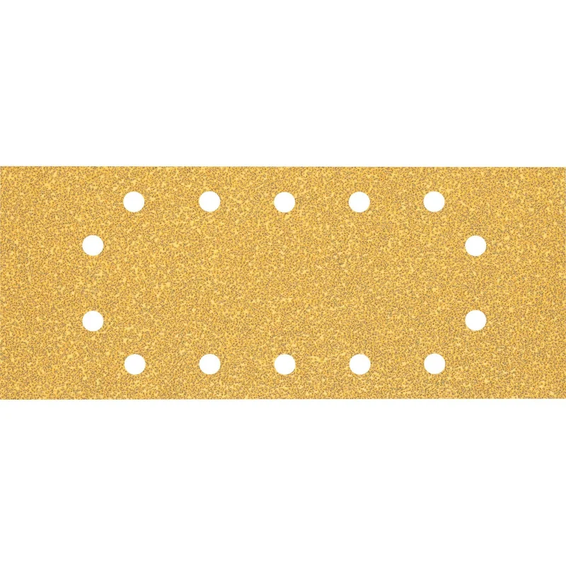 Bosch 10x Feuilles abrasives EXPERT C470 à 14 trous (pour Peinture sur bois, Bois dur, Ø 115x280 mm, Grain 40, Professional Accessoire Ponceuse excentrique) - Bosch Outillages