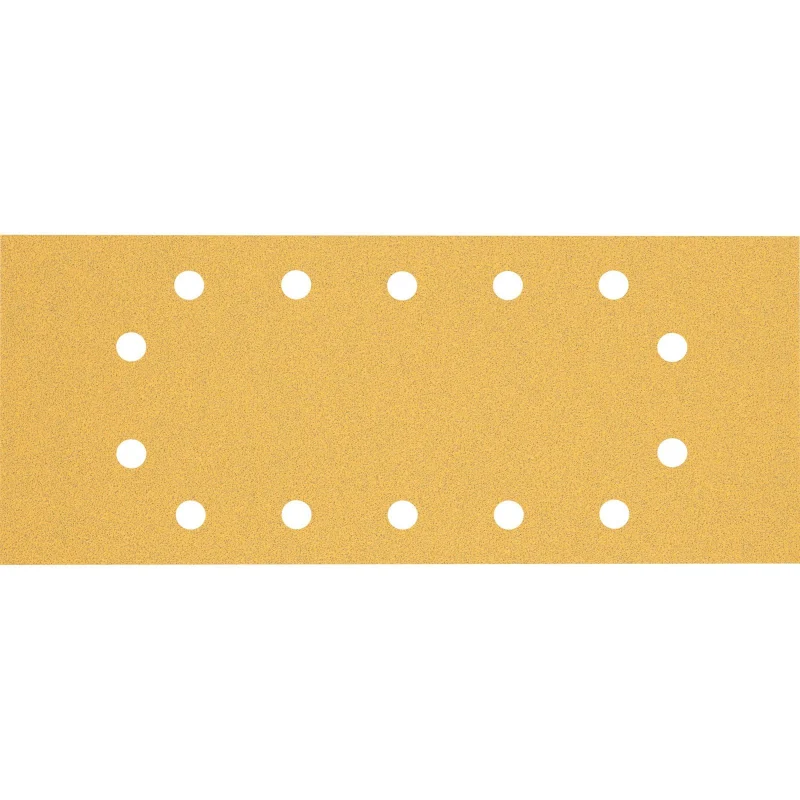 Bosch 10x Feuilles abrasives EXPERT C470 à 14 trous (pour Peinture sur bois, Bois dur, Ø 115x280 mm, Grain 80, Professional Accessoire Ponceuse excentrique) - Bosch Outillages