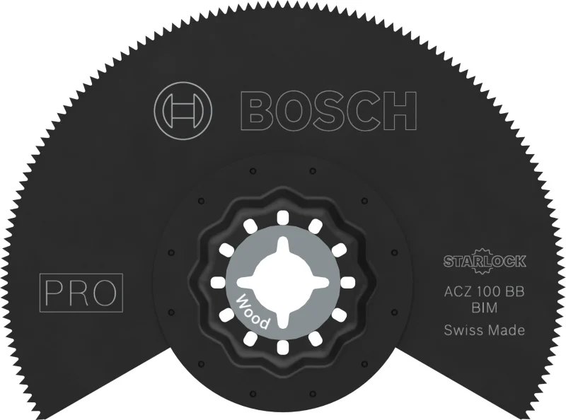 Bosch 10x Lame pour outil multifonctions PRO Multi Material ACZ 100 BB (pour Vinyle stratifié solide, PVC, Bois clouté, Ø 100 mm, Professional Accessoire Outil multifonction) - Bosch Outillages