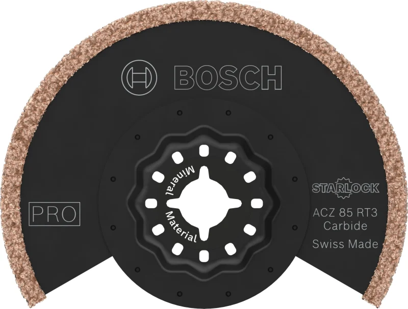 Bosch 10x Lame pour outil multifonctions PRO Multi Material ACZ 85 RT3 (pour Mortier, Béton cellulaire, Ø 85 mm, Professional Accessoire Outil multifonction) - Bosch Outillages