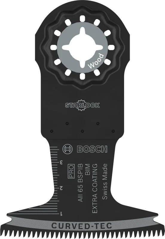 Bosch 10x Lame pour outil multifonctions PRO Multi Material AII 65 BSPIB (pour Bois dur, Panneaux plastifiés, Largeur 65 mm, Professional Accessoire Outil multifonction) - Bosch Outillages