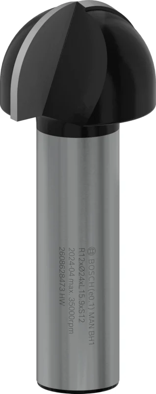 Bosch 1x Fraise à canneler PRO (pour Bois résineux, Bois dur, Ø 24 mm, Professional Accessoire Défonceuse manuelle, Fraise à araser) - Bosch Outillages