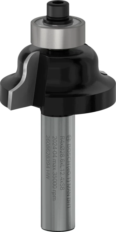 Bosch 1x Fraise à doucine romaine PRO (pour Bois résineux, Bois dur, Ø 28,6 mm, Professional Accessoire Défonceuse manuelle, Fraise à araser) - Bosch Outillages