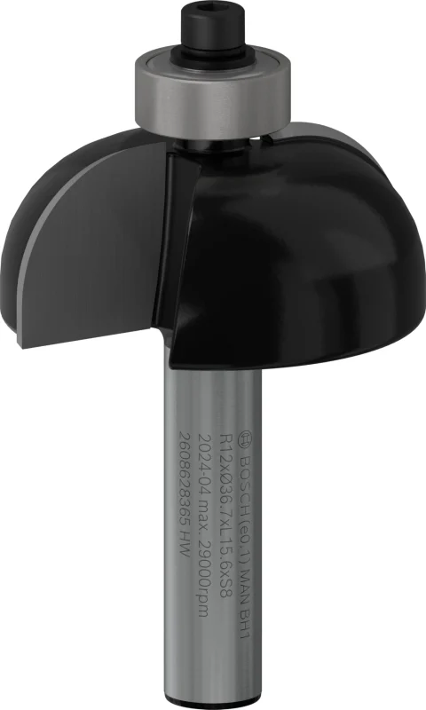 Bosch 1x Fraise à gorge PRO (pour Bois résineux, Bois dur, Ø 36,7 mm, Professional Accessoire Défonceuse manuelle, Fraise à araser) - Bosch Outillages
