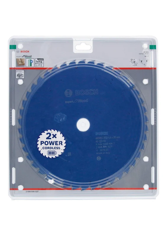 Bosch 1x lame de scie circulaire Expert for Wood (bois, lame de scie Ø 305 x 30 x 2,2 mm, 42 dents, Professional Accessoires pour scie à onglet sans fil) - Bosch Outillages