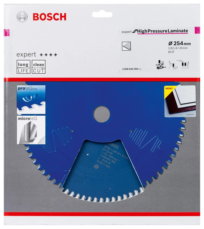 Bosch 1x Lame de scie circulaire filaire EXPERT High Pressure Laminate pour scies à onglets (pour HPL, Stratifié à haute pression, Ø mm, Professional Accessoire Scie circulaire à onglets filaire) - Bosch Outillages