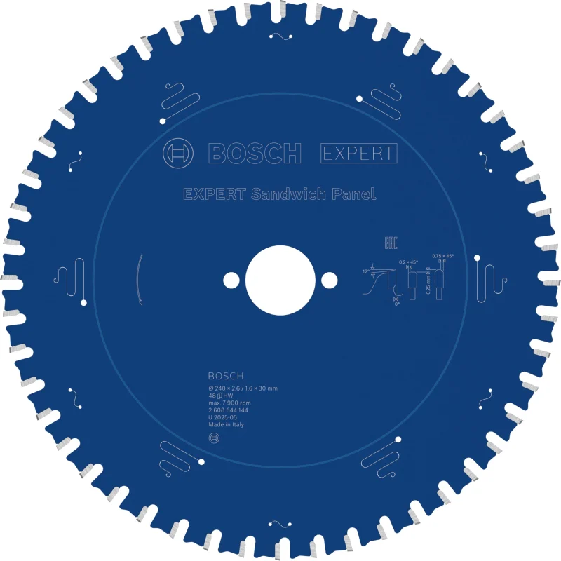 Bosch 1x Lame de scie circulaire filaire EXPERT Sandwich Panel (pour Métal Sandwich, Ø mm, Professional Accessoire Scies circulaires portatives filaires, Scie plongeante) - Bosch Outillages