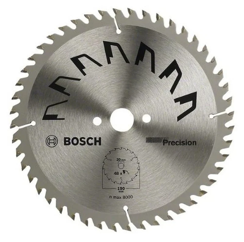 Bosch 1x Lame de Scie Circulaire Precison (pour Bois, Ø 216 x 2.5/1.5 x 30 mm, 48 Dents, ATB, Accessoire Scie Circulaire) - Bosch Outillages