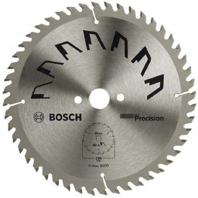 Bosch 1x Lame de Scie Circulaire Precison (pour Bois, Ø 216 x 2.5/1.5 x 30 mm, 60 Dents, ATB, Accessoire Scie Circulaire) - Bosch Outillages