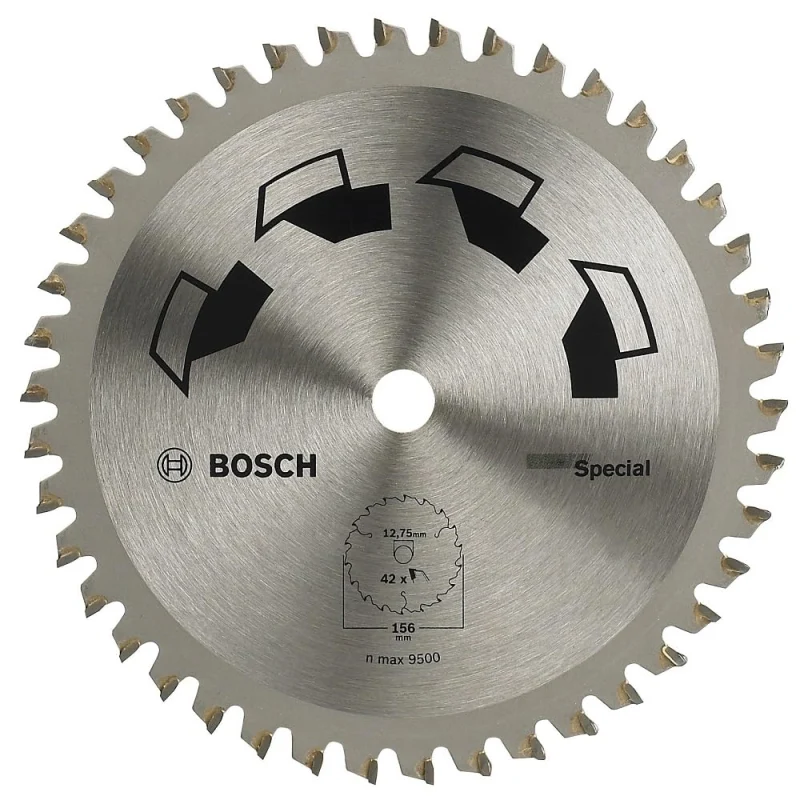 Bosch 1x Lame de Scie Circulaire Special (pour Bois, Métaux non ferreux, Plastique, Ø 156 x 2.2/1.6 x 12.75 mm, 42 Dents, FT, Accessoire Scie Circulaire) - Bosch Outillages