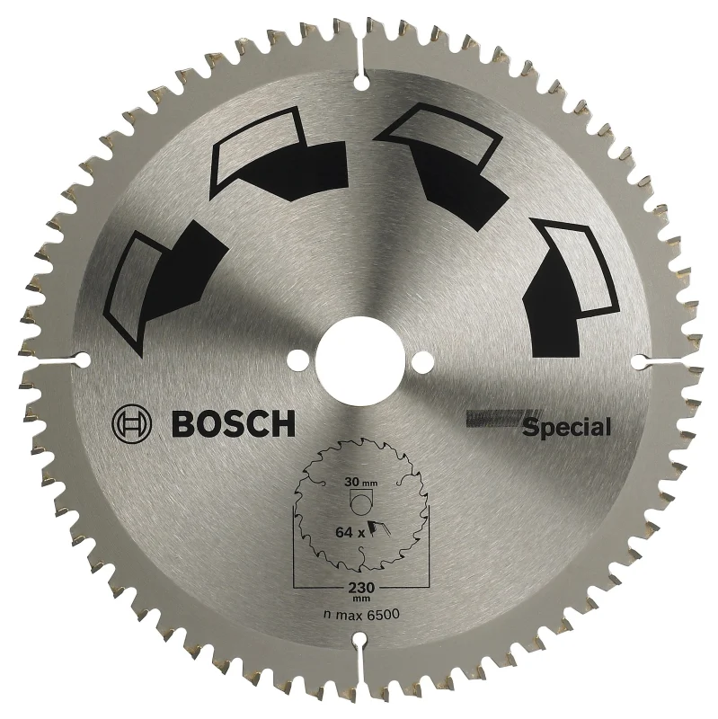Bosch 1x Lame de Scie Circulaire Special (pour Bois, Métaux non ferreux, Plastique, Ø 230 x 2.5/1.8 x 30 mm, 64 Dents, FT, Accessoire Scie Circulaire) - Bosch Outillages