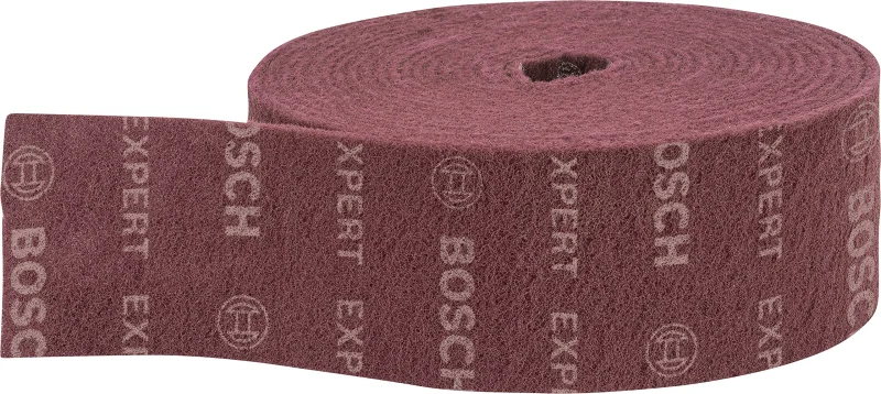 Bosch 1x Rouleaux en non-tissé EXPERT N880 (pour Tôles en acier, Acier inoxydable, Largeur 115 mm, Longueur 10 m, très fin A, Professional Accessoire Ponçage manuel)