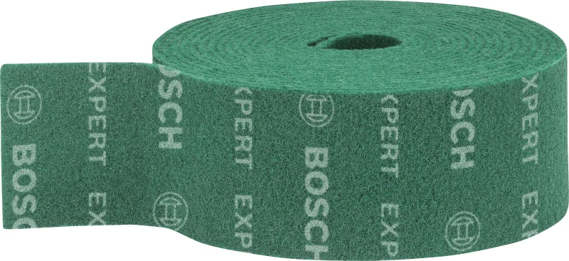 Bosch 1x Rouleaux en non-tissé EXPERT N880 (pour Tôles en acier, Acier inoxydable, Largeur 115 mm, Longueur 10 m, très fin GP, Professional Accessoire Ponçage manuel)