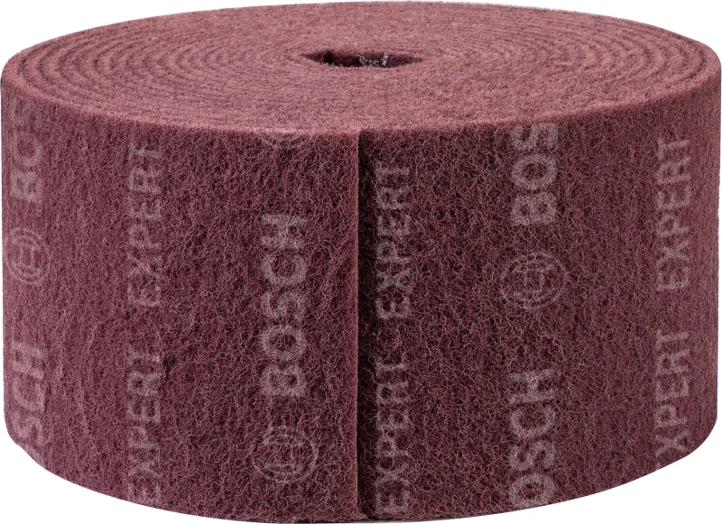 Bosch 1x Rouleaux en non-tissé EXPERT N880 (pour Tôles en acier, Acier inoxydable, Largeur 150 mm, Longueur 10 m, très fin A, Professional Accessoire Ponçage manuel)