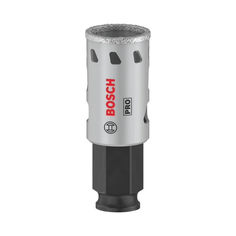 Bosch 1x Scie trépan PRO Tile Power Change Plus (pour Carrelages durs, Carreaux tendres, Ø 25 mm, Professional Accessoire Perceuses/visseuses rotatives) - Bosch Outillages