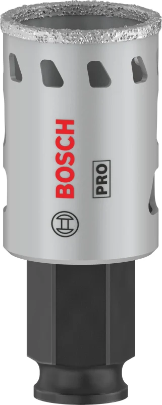 Bosch 1x Scie trépan PRO Tile Power Change Plus (pour Carrelages durs, Carreaux tendres, Ø 29 mm, Professional Accessoire Perceuses/visseuses rotatives) - Bosch Outillages