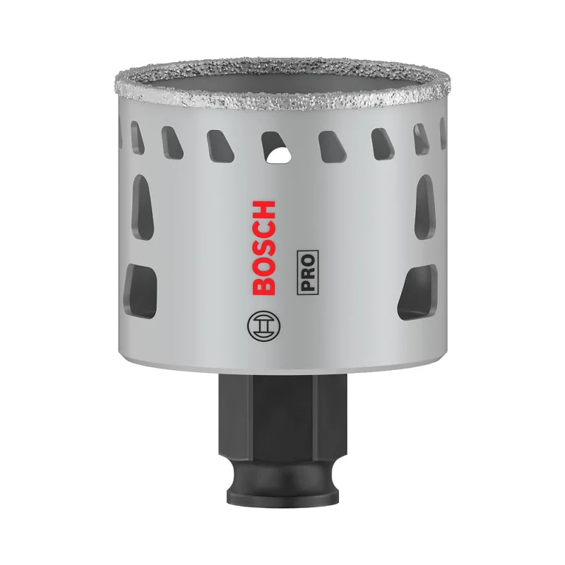 Bosch 1x Scie trépan PRO Tile Power Change Plus (pour Carrelages durs, Carreaux tendres, Ø 51 mm, Professional Accessoire Perceuses/visseuses rotatives) - Bosch Outillages
