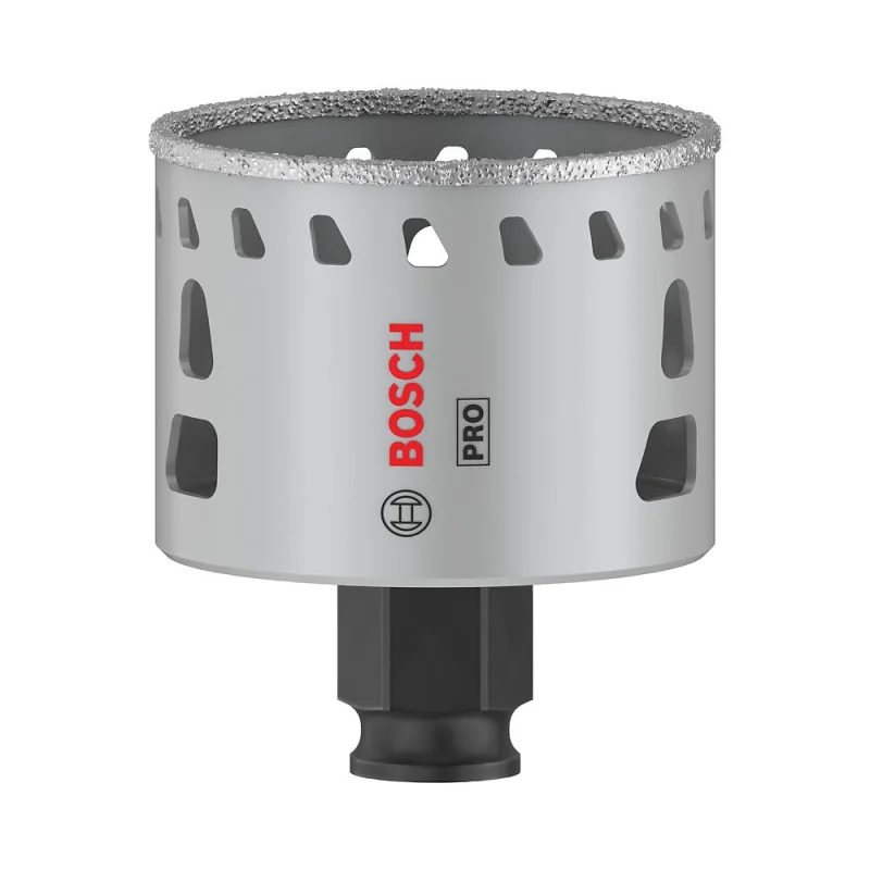 Bosch 1x Scie trépan PRO Tile Power Change Plus (pour Carrelages durs, Carreaux tendres, Ø 57 mm, Professional Accessoire Perceuses/visseuses rotatives) - Bosch Outillages