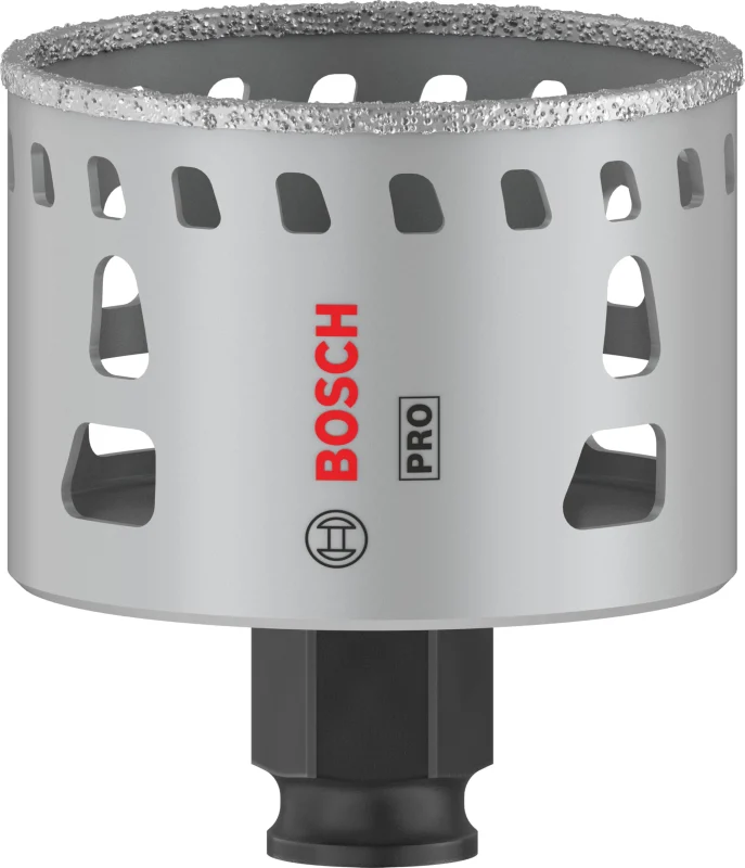Bosch 1x Scie trépan PRO Tile Power Change Plus (pour Carrelages durs, Carreaux tendres, Ø 60 mm, Professional Accessoire Perceuses/visseuses rotatives) - Bosch Outillages